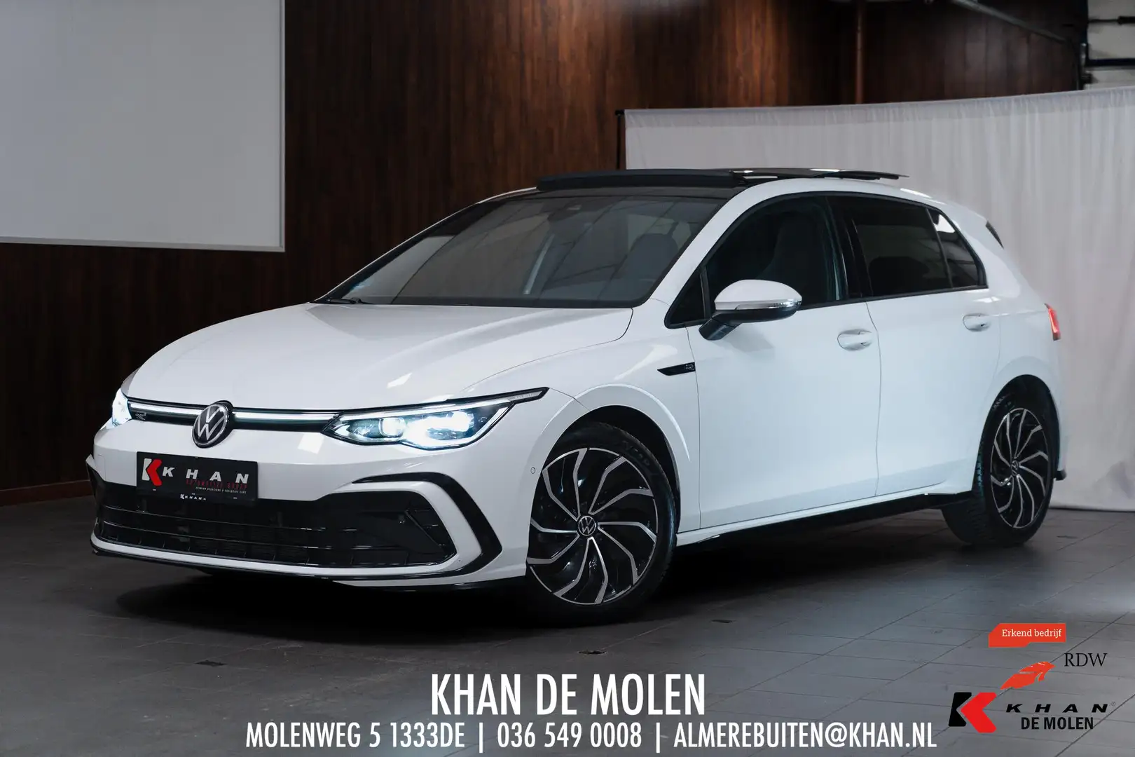 Volkswagen Golf 1.5 eTSI 3x R-Line Pano|IQ|ACC|AppleCarplay|Trekha Weiß - 1