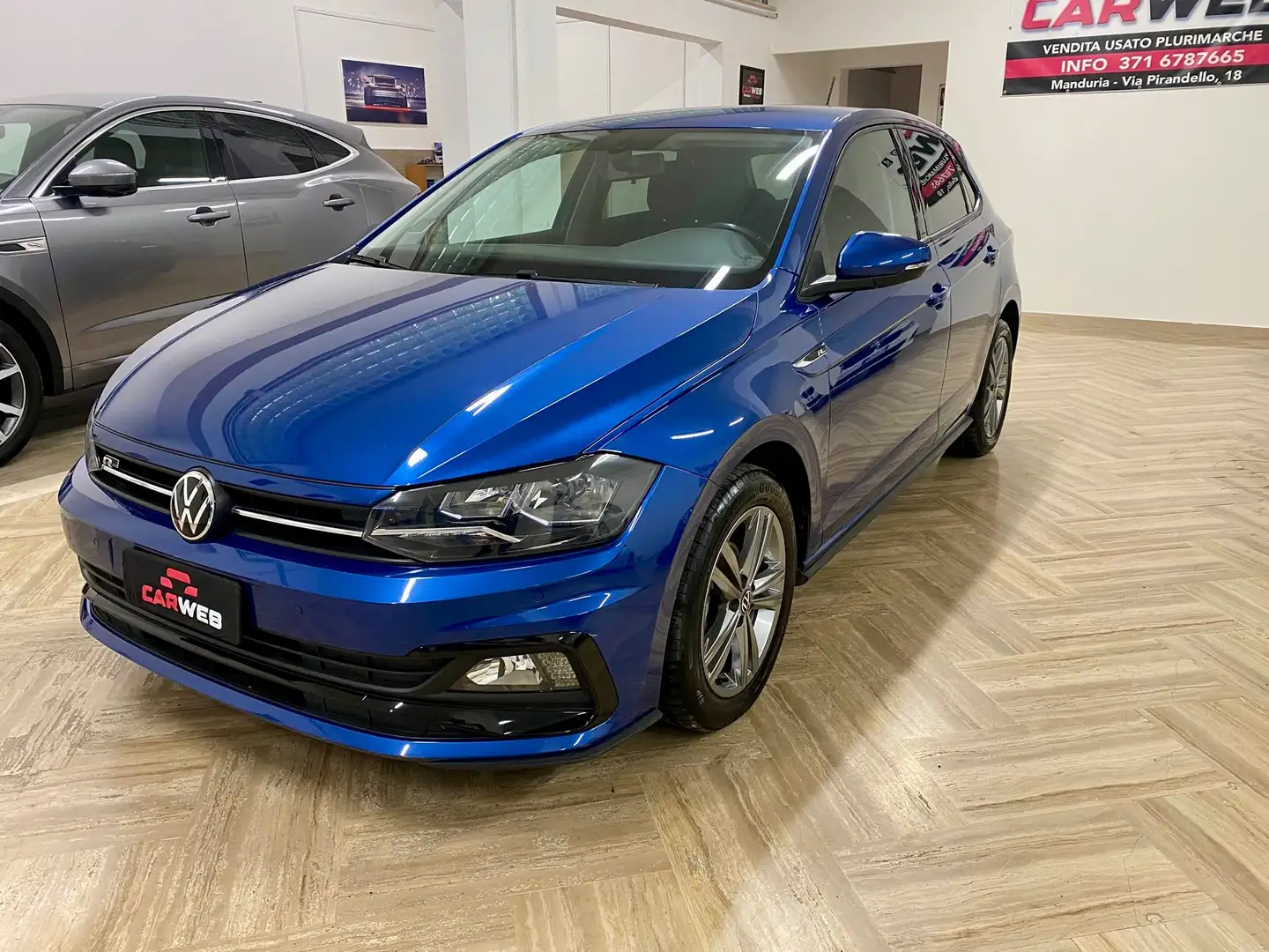 Volkswagen Polo 1.0 TSI HIGHLINE R line 2021 Blu/Azzurro - 1