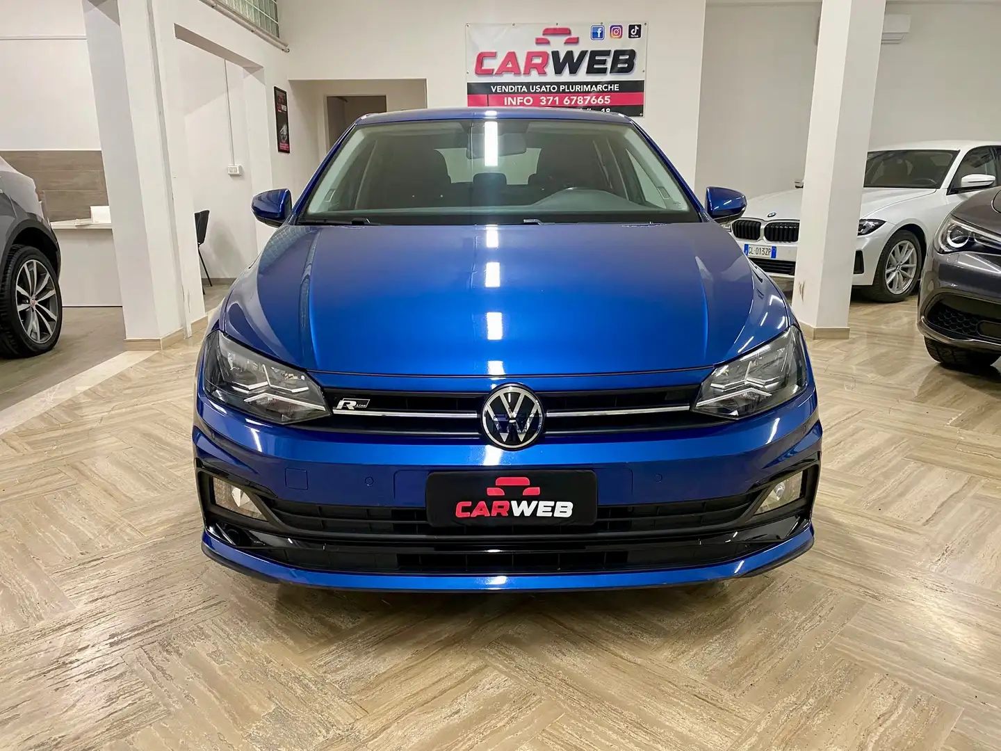 Volkswagen Polo 1.0 TSI HIGHLINE R line 2021 Blu/Azzurro - 2