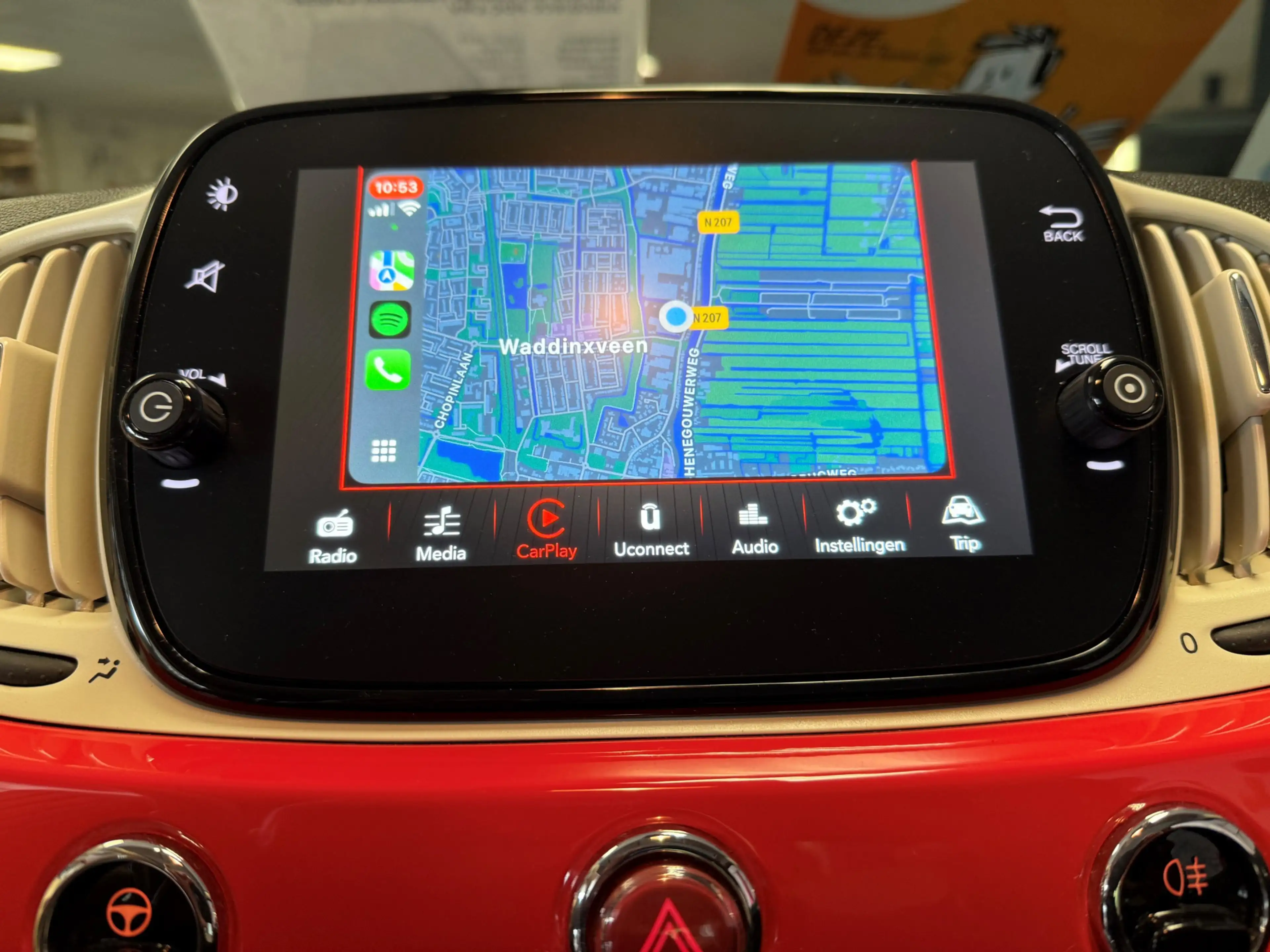 Fiat 500 1.2 Lounge AIRCO/ECC-PANODAK-NAVI by CARPLAY-PDC-L — photo 9