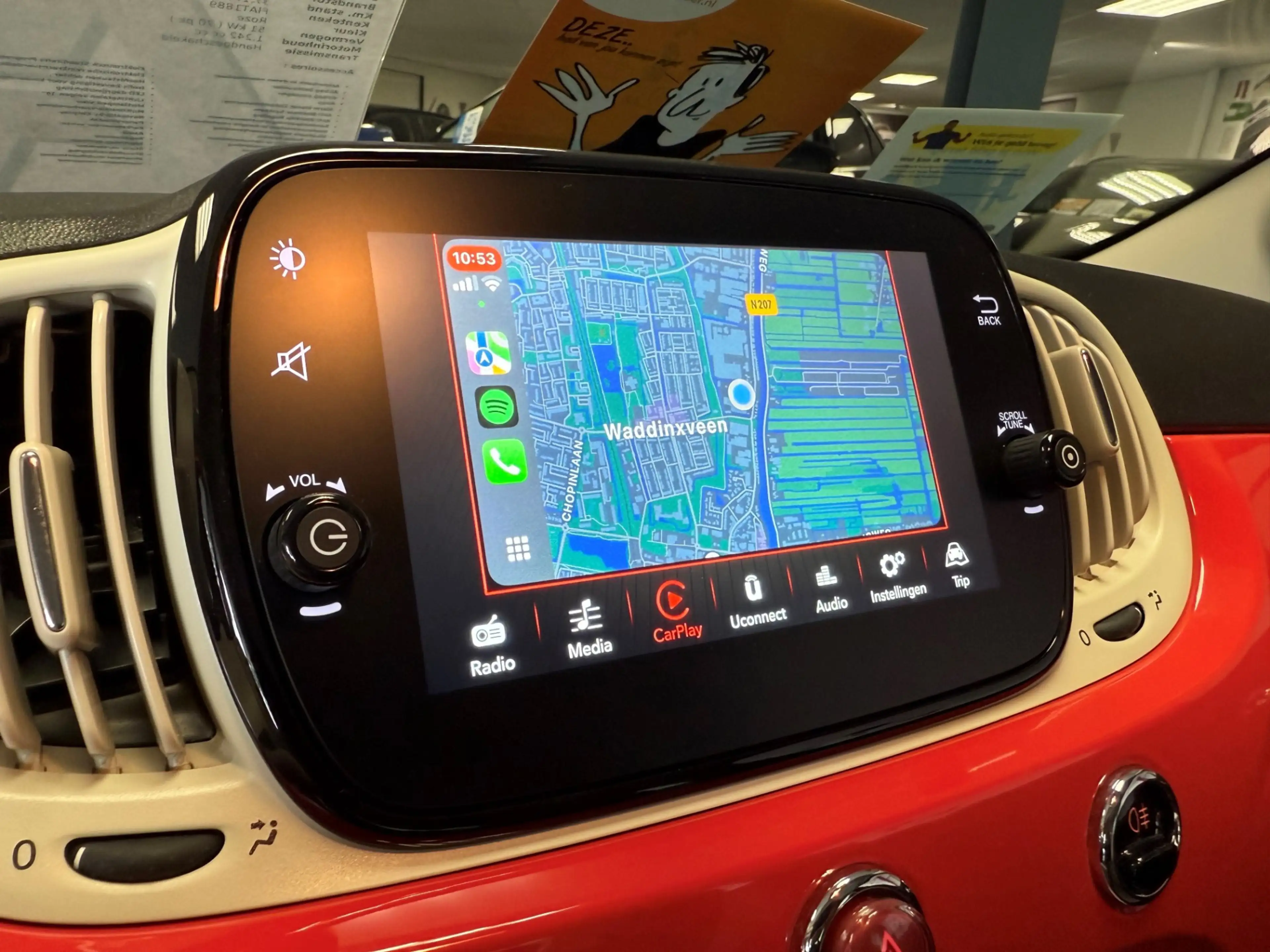 Fiat 500 1.2 Lounge AIRCO/ECC-PANODAK-NAVI by CARPLAY-PDC-L — photo 25