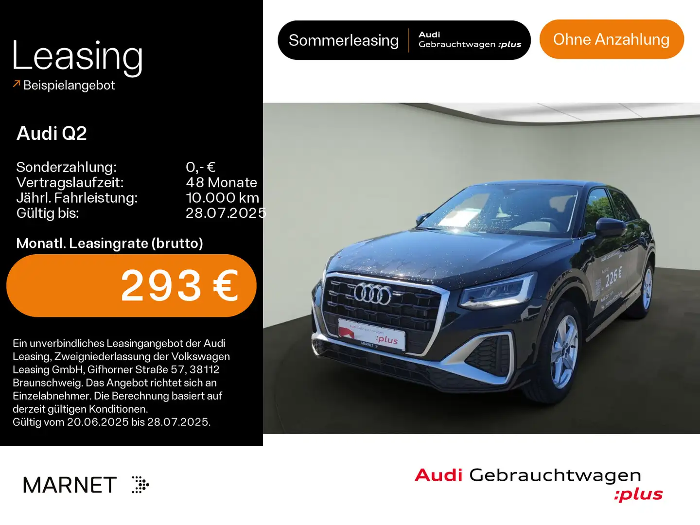Audi Q2 35 TDI S line*LED*Alu*AHK*SONOS*PDC*Virtual C Schwarz - 1