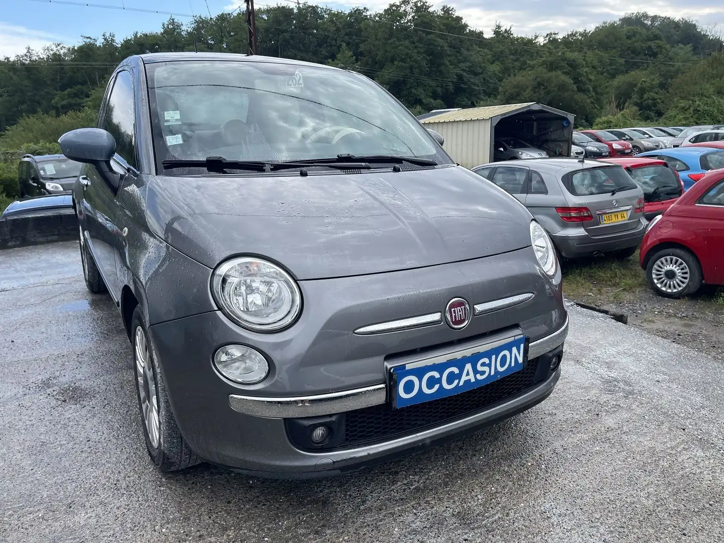 Fiat 500 1.2 8V 69CH 500 AMERICA Gris - 1