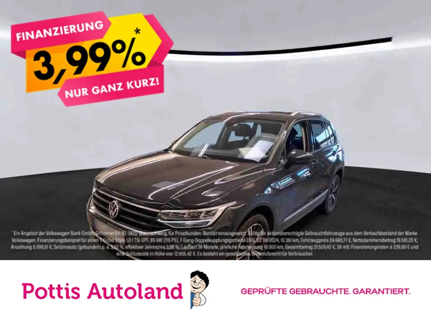 Volkswagen Tiguan 1.5 TSI DSG ACTIVE NAVI PDC LED SITZHZG Grau - 1