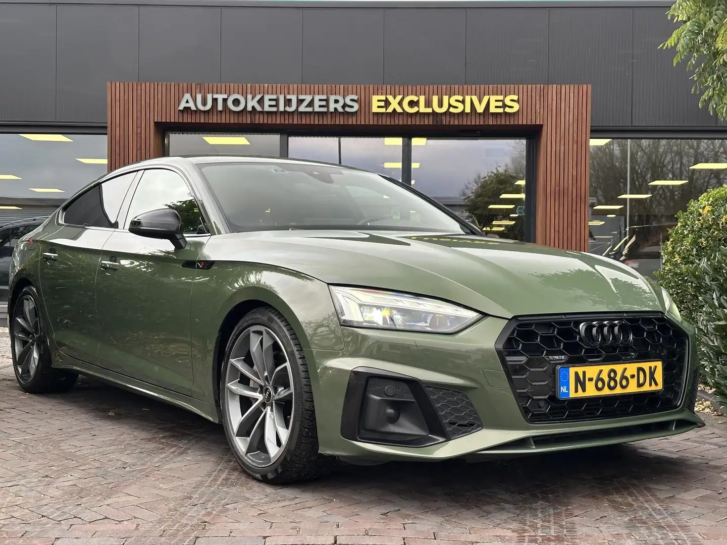 Audi A5 Sportback 40 TFSI S edition Competition S Line LED Verde - 1