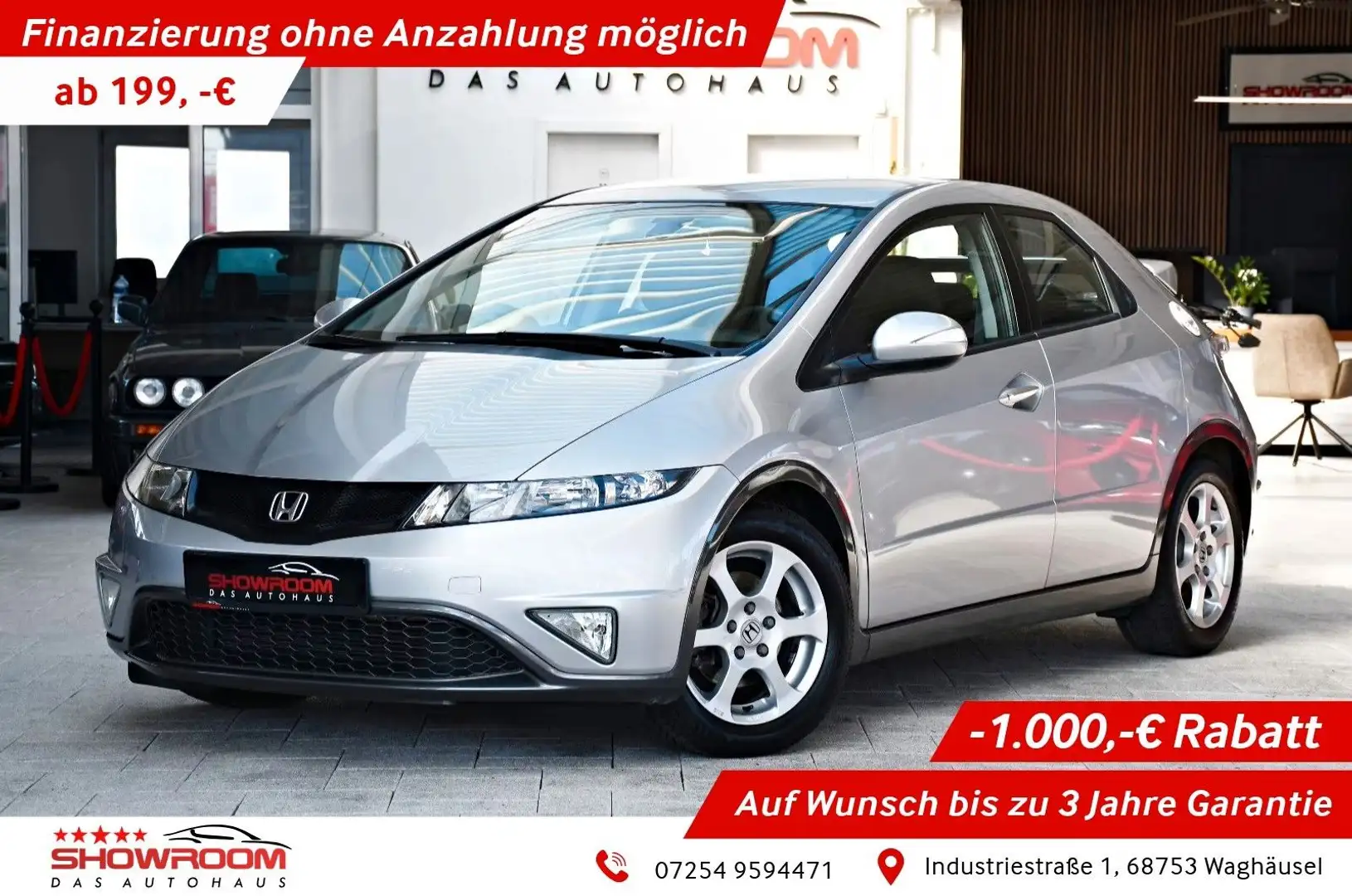 Honda Civic Lim. 5-trg. 1.8 Sport Modelpflege  24tkm! Silber - 1