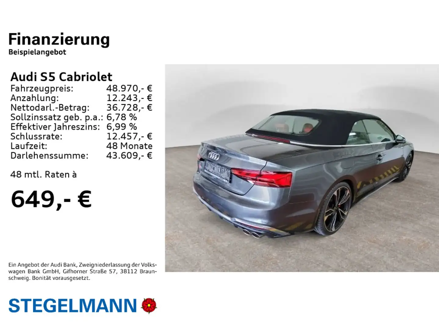 Audi S5 3.0 TFSI qu. Tiptr. *Matrix-LED*Nav Grau - 2