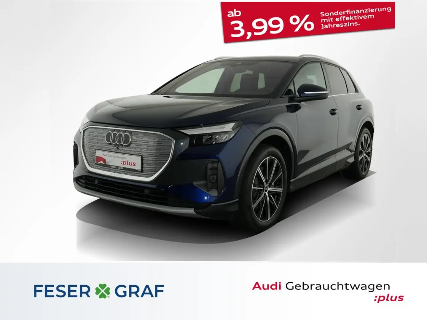 Audi Q4 e-tron 45 Vir. Cockpiit/Kamera/Head Up/Alu-20 Blau - 1