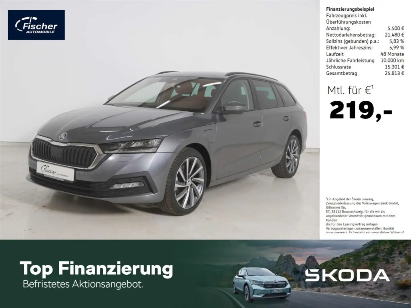 Skoda Octavia Combi 1.4 TSI iV Ambition DSG AHK/Matrix Grau - 1