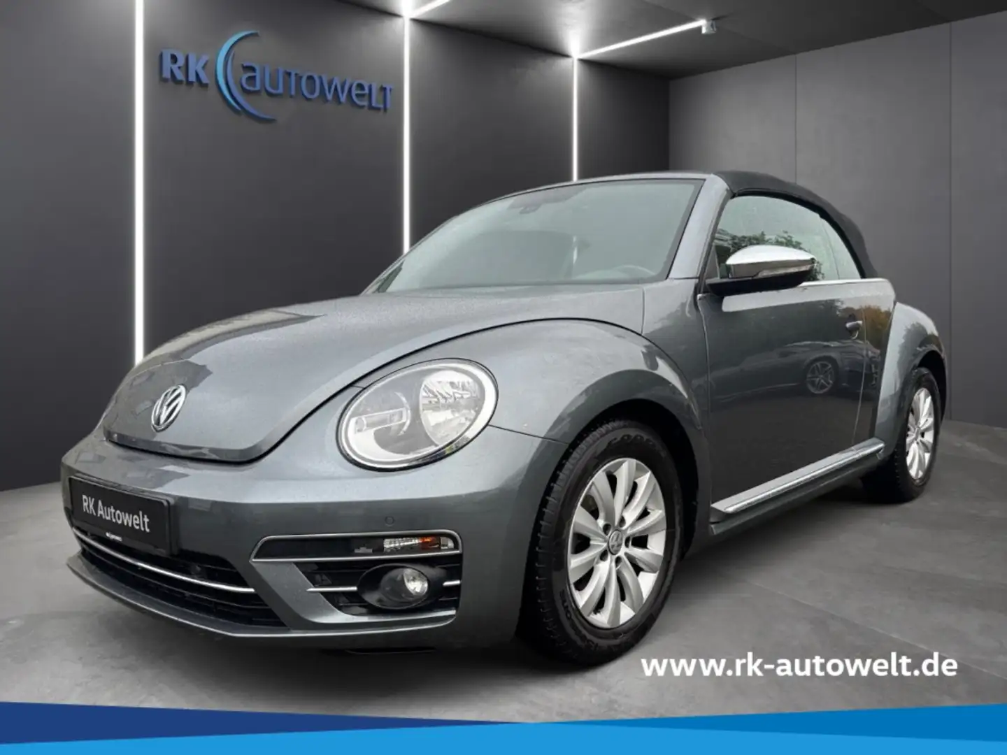 Volkswagen Beetle Cabriolet Design 1.2 TSI Navi Climatronic Windscho Gris - 1