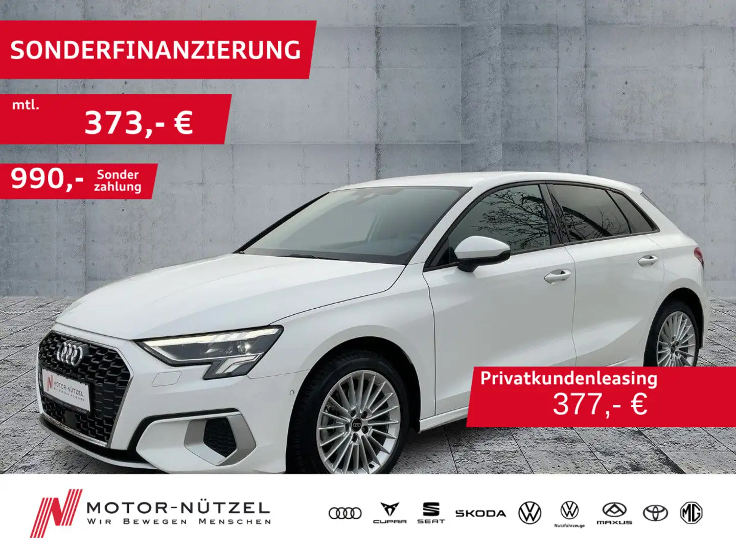Audi A3 35TFSI S-TR ADVANCED LED+NAV+SHZ+VC Weiß - 1