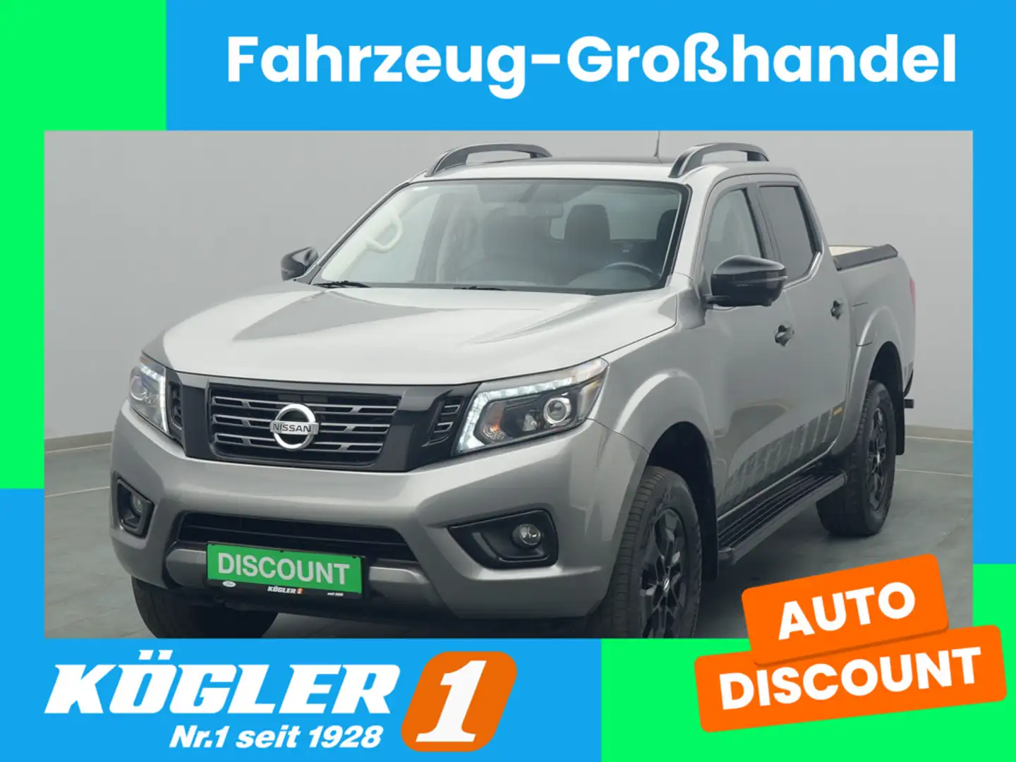 Nissan Navara N-Guard 190PS Aut. 4x4/Klimaautomatik/AHK Grau - 1
