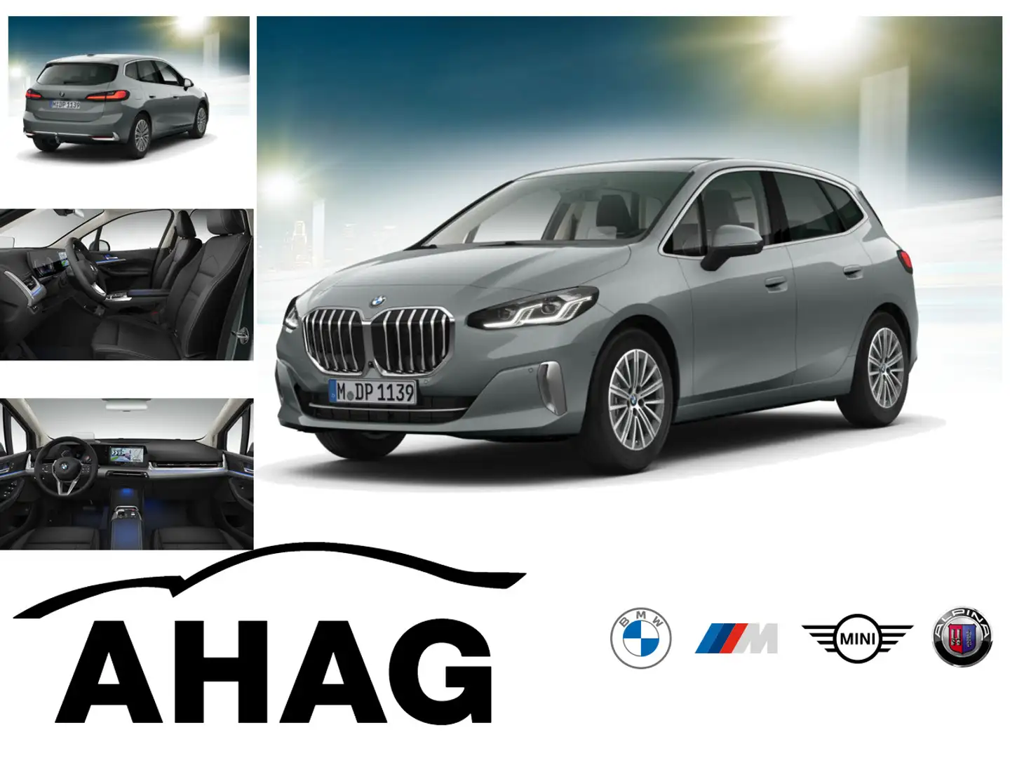 BMW 218 i Active Tourer Steptronic DCT Luxury Line Grau - 1