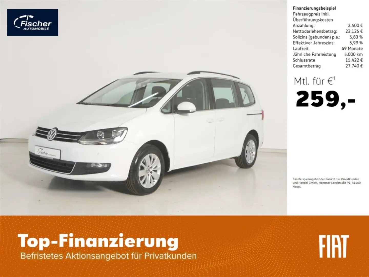 Volkswagen Sharan 1.4 TSI Comfortline Fehér - 1