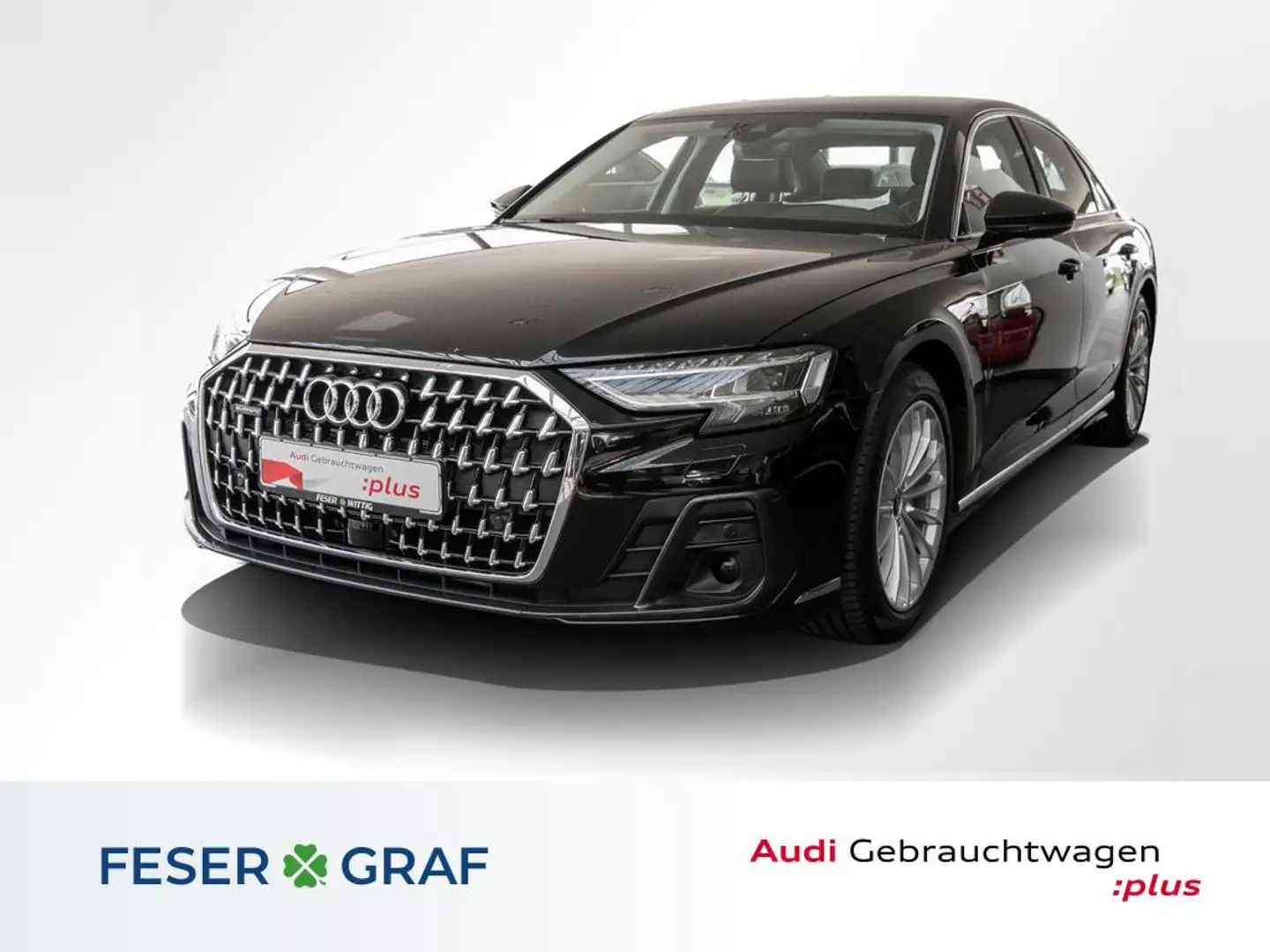 Audi A8 50 TDI qu.,HD-Matrix,Leder,Navi+,Kamera Schwarz - 1