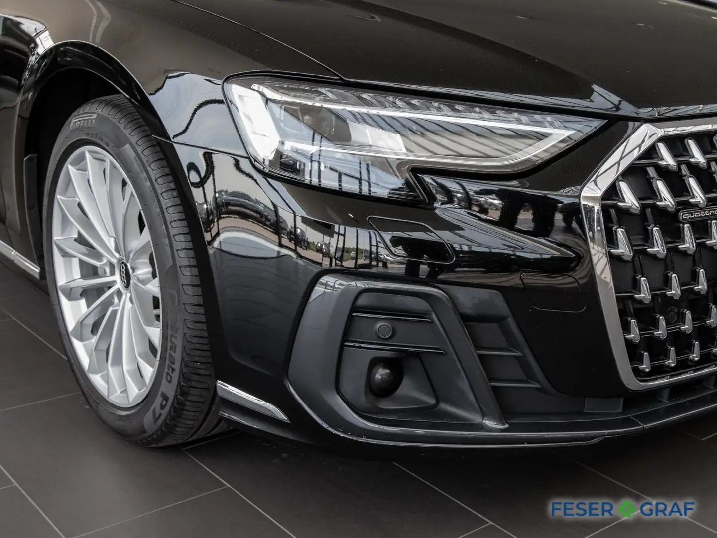 Audi A8 50 TDI qu.,HD-Matrix,Leder,Navi+,Kamera Negro - 2