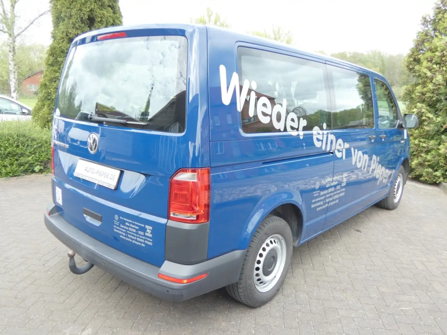 Volkswagen T6 Kombi LR Lang 2x Klima AHK 9Sitze E-Paket PDC Klima Blau - 2