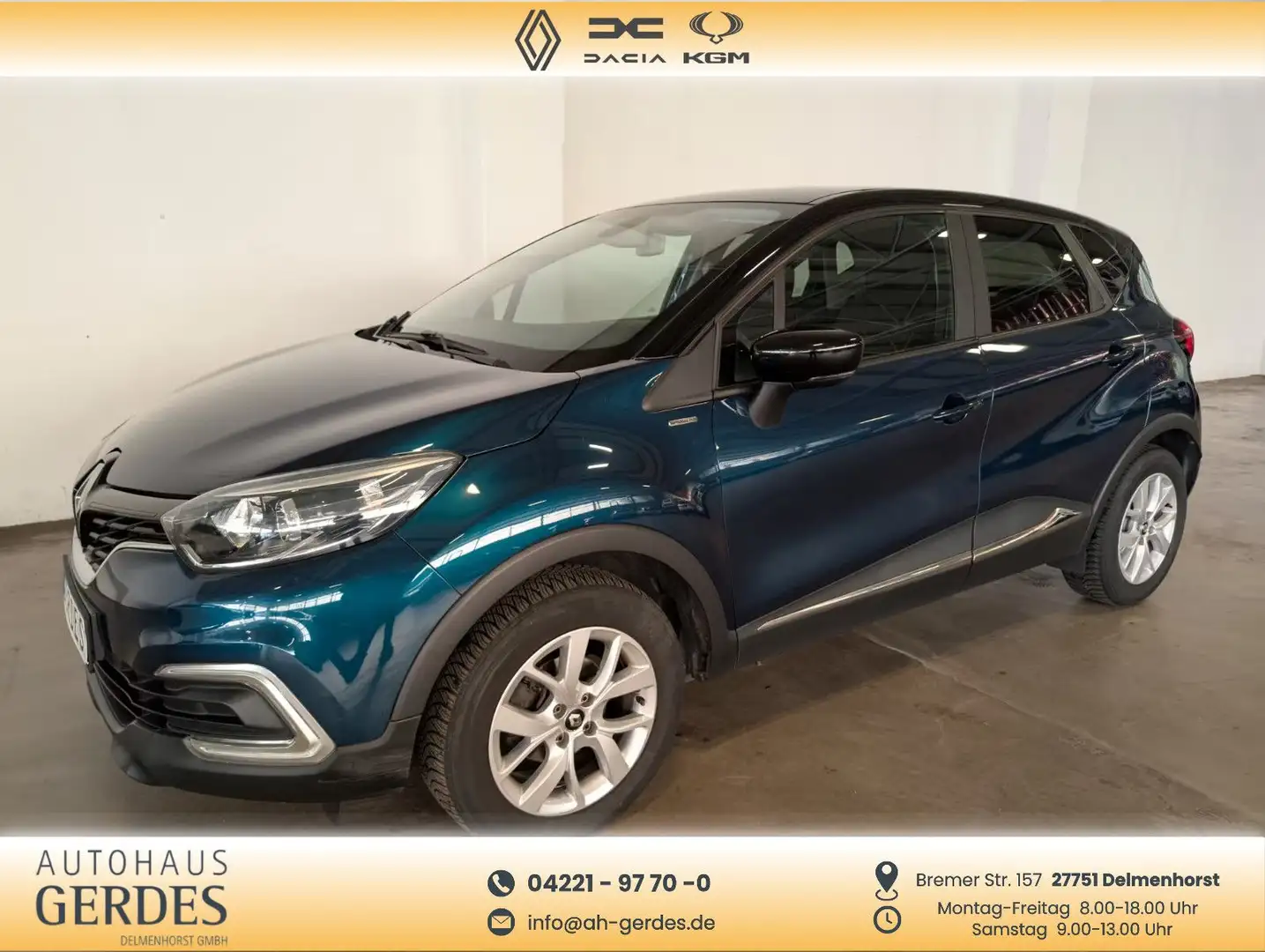 Renault Captur 0.9 TCe 90 Limited Bleu - 1