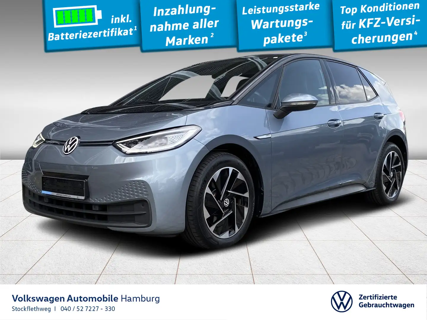 Volkswagen ID.3 Pro Performance Navi CarPlay ACC IQ.Light Blau - 1