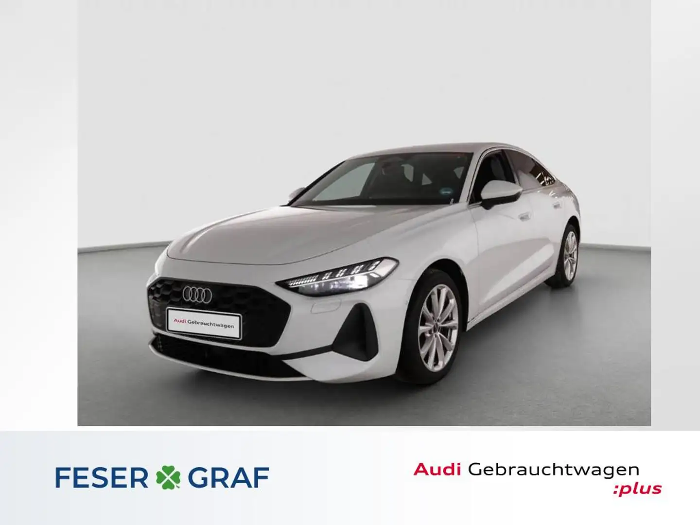 Audi A5 Limousine TDI quattro Matrix AHK 360° ACC Keyless Weiß - 1