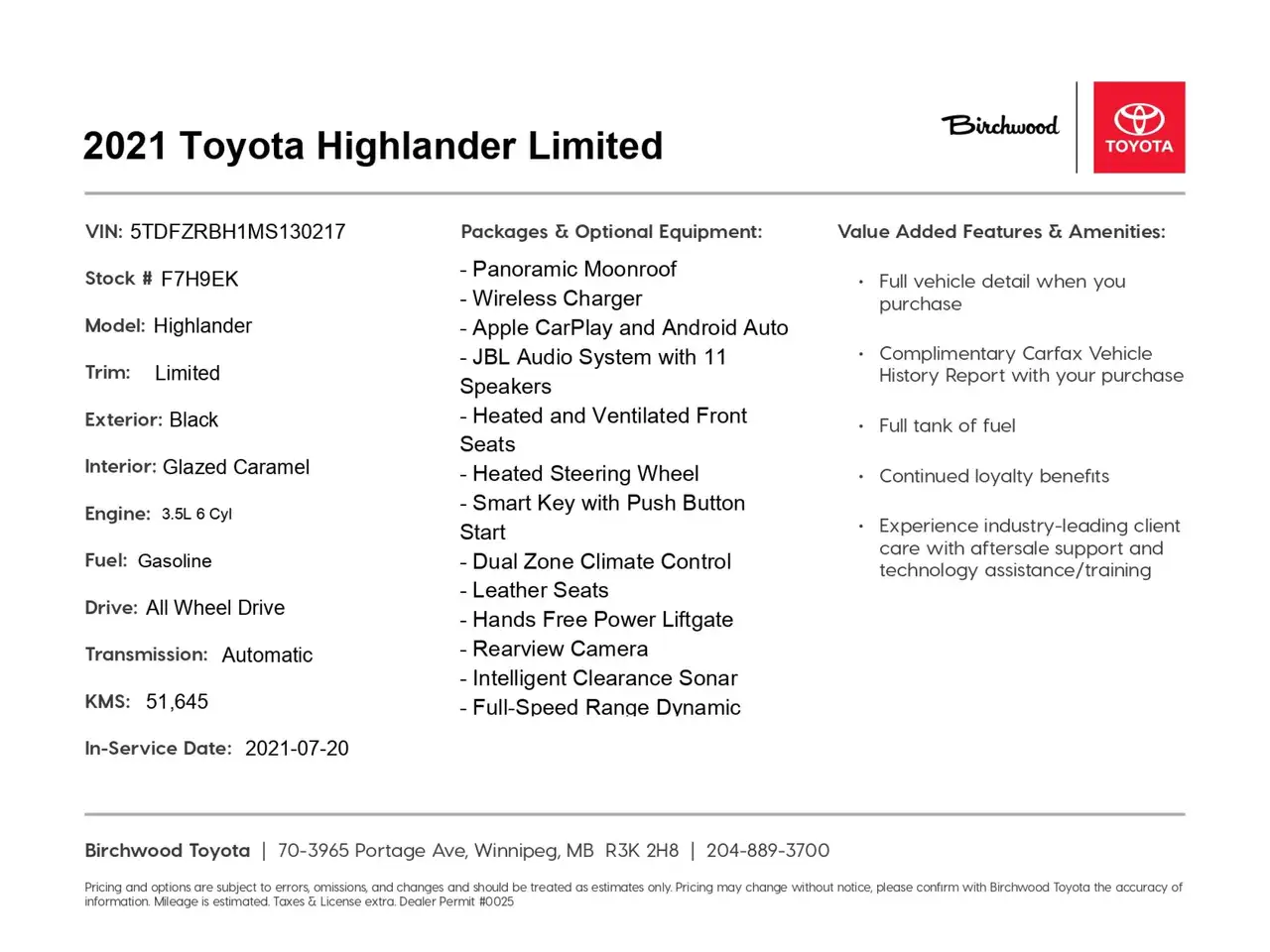 Toyota Highlander снимка Toyota Highlander