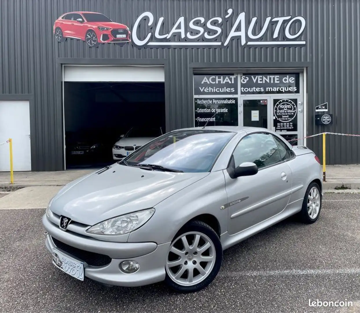 Peugeot 206 coupé cabriolet 1.6 HDI 110 cv QUICKSILVER BVM-5 TBE Argent - 2
