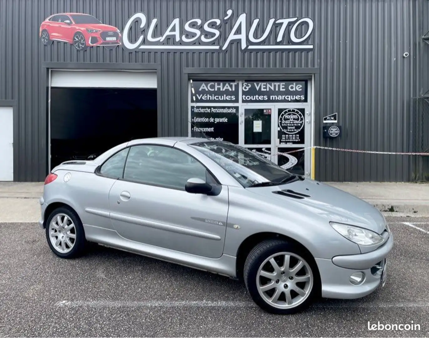 Peugeot 206 coupé cabriolet 1.6 HDI 110 cv QUICKSILVER BVM-5 TBE Argent - 1