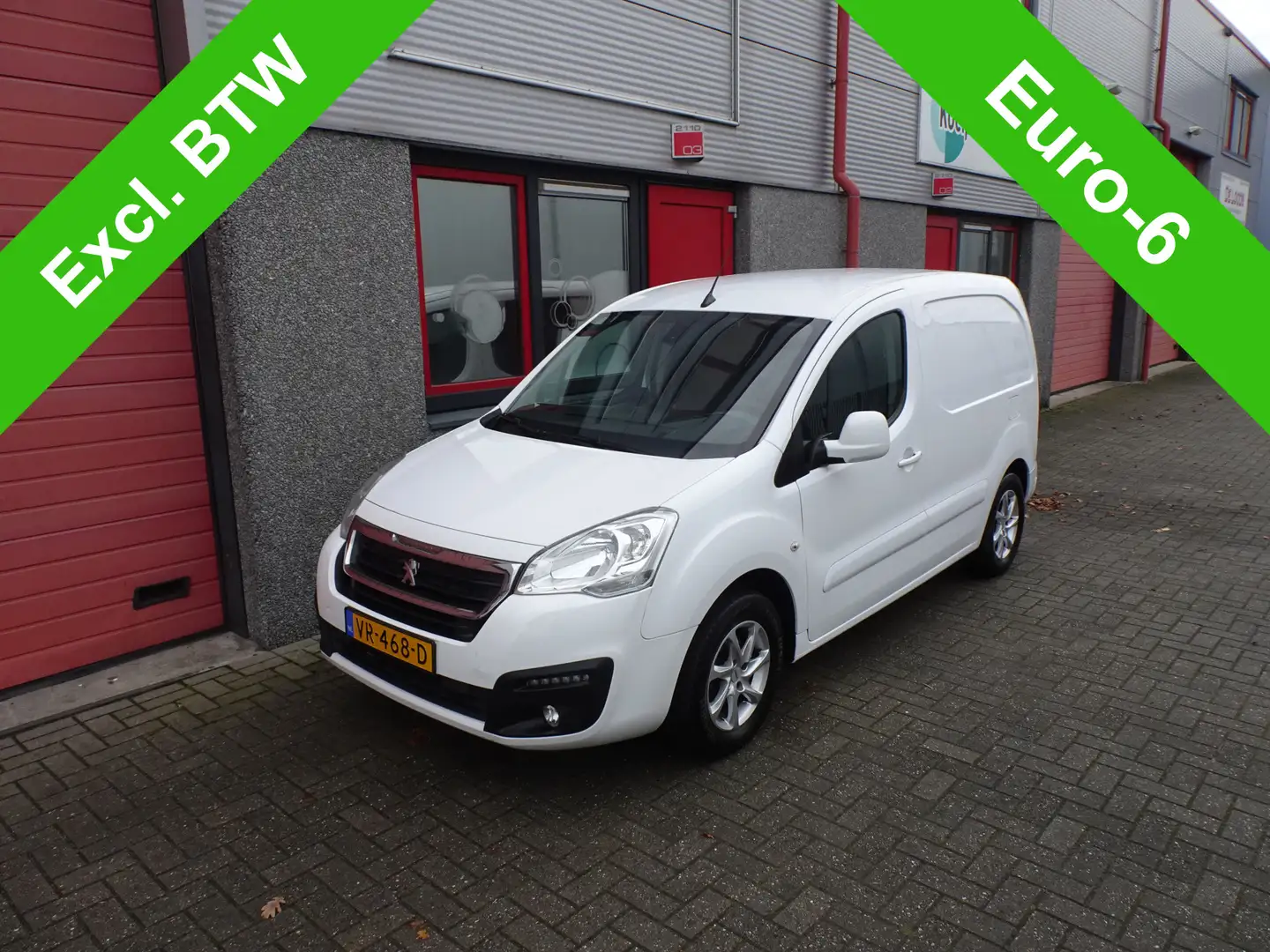 Peugeot Partner 120 1.6 BlueHDi 75 L1 Première navi airco Blanc - 1