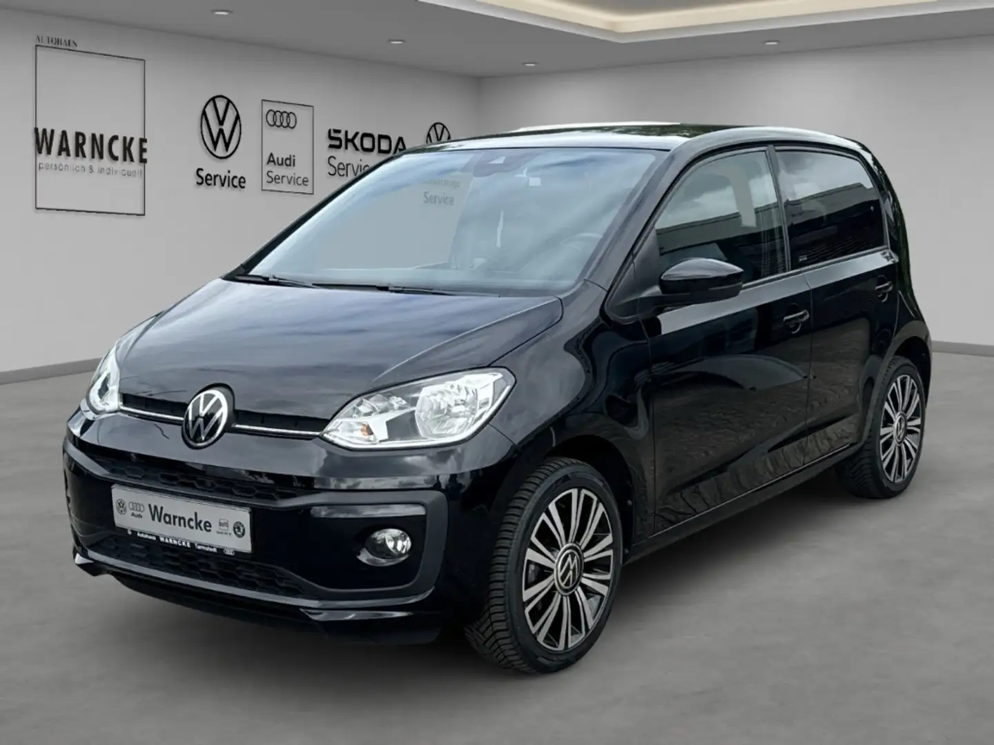Volkswagen up! Active 1.0 LM GJR PDC RFK GRA SHZ KLIMA Anschl.-Ga Schwarz - 1