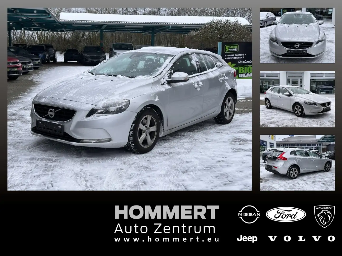 Volvo V40 D2 Kinetic *Händlerfahrzeug* Silber - 1