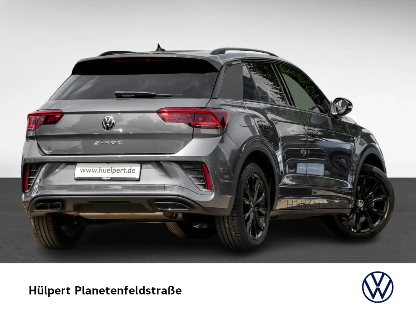 Volkswagen T-Roc 1.5 R-LINE BLACK STYLE LEDER PANO CAM LM18 Gris - 2