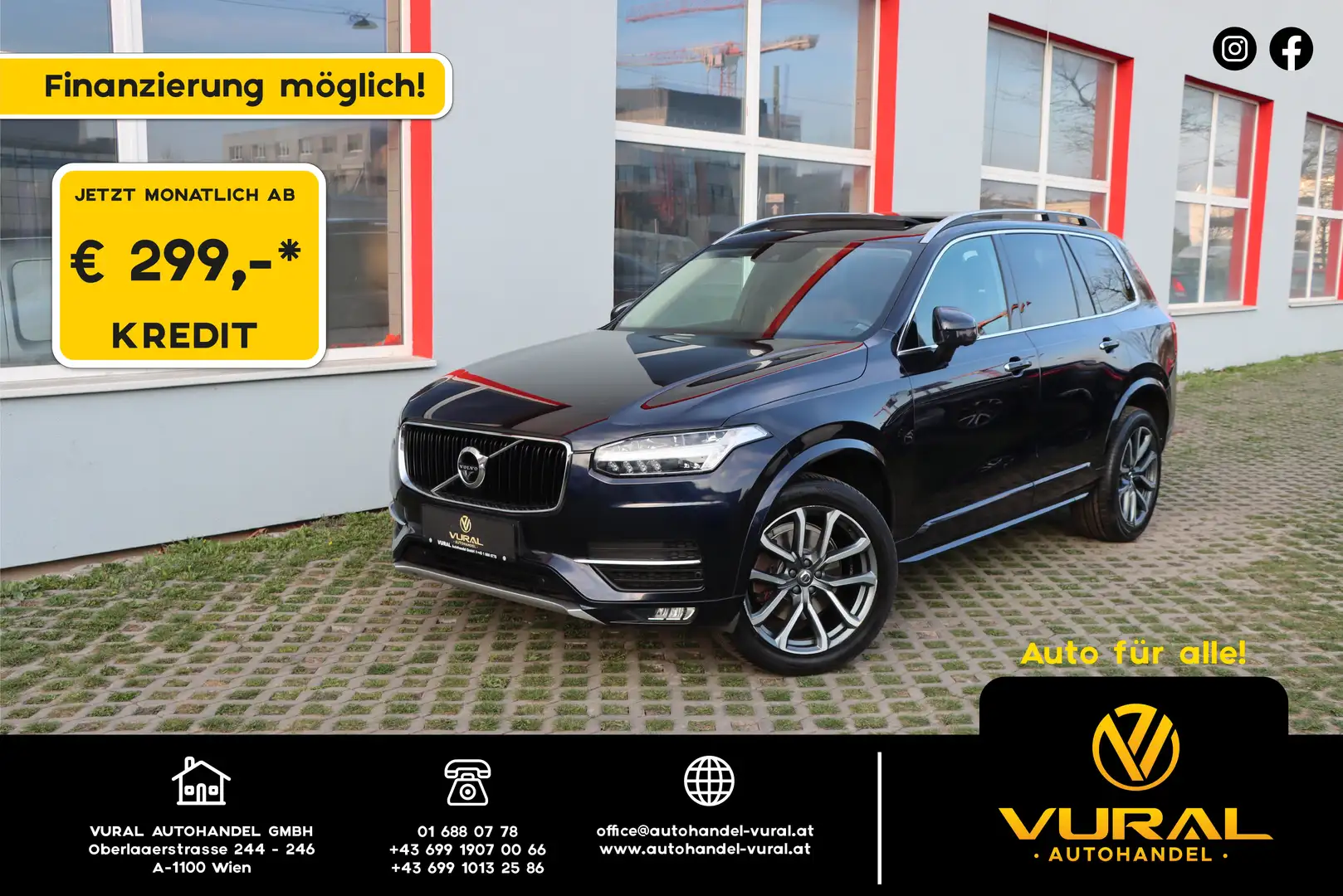 Volvo XC90 Momentum AWD | 7-Sitzer | PANORAMA | Blau - 1