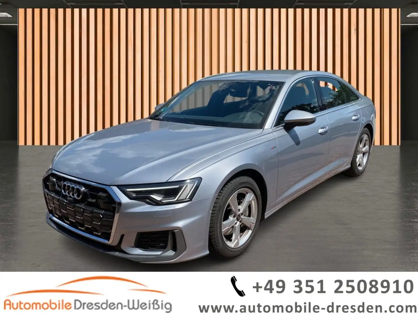 Audi A6 45 TFSI quattro S line*ACC*SideAssist*Matrix Stříbrná - 1