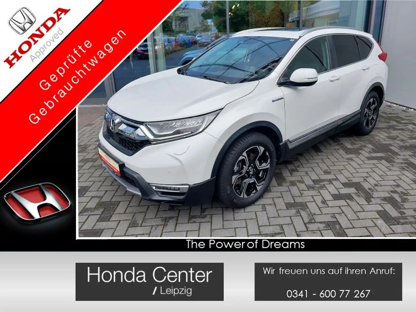 Honda CR-V 2.0 i-MMD HYBRID 4WD Executive Navi/LED/AHK Blanc - 1