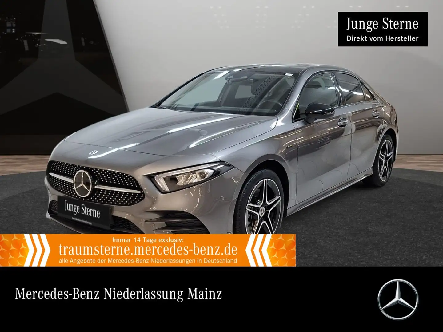 Mercedes-Benz A 250 e Lim AMG+NIGHT+PANO+LED+FAHRASS+KAMERA+8G Grau - 1