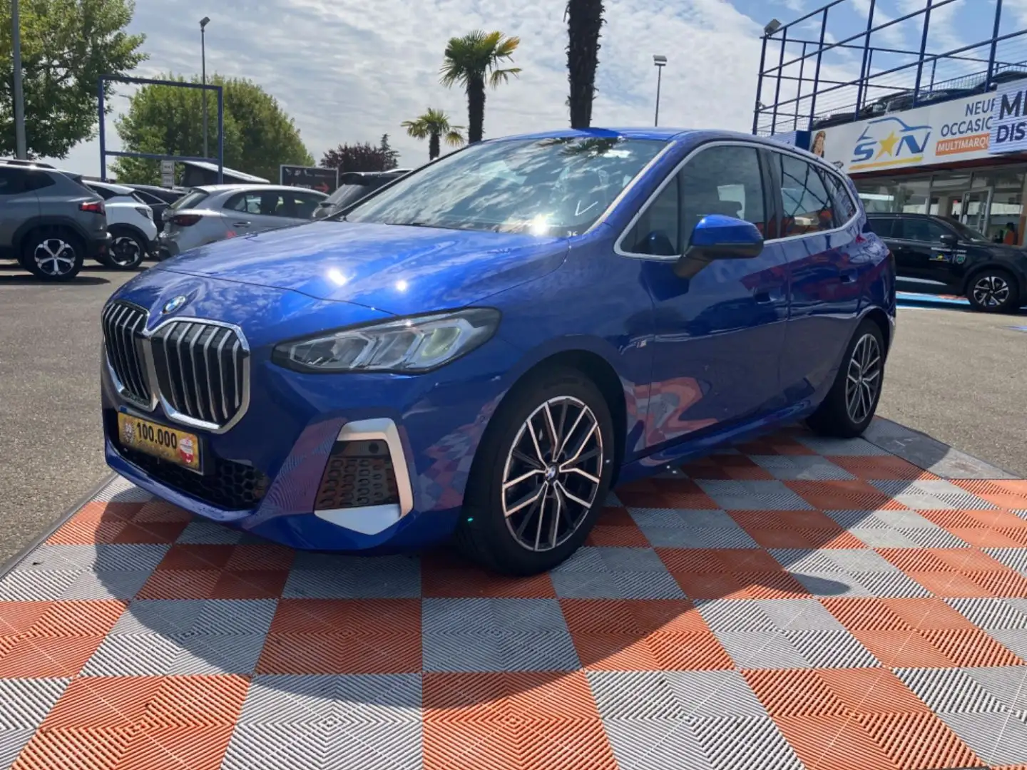 BMW 218 218i DKG7 M SPORT GPS Caméra Hayon 1°Main Bleu - 1