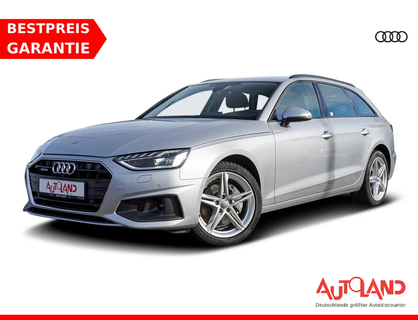 Audi A4 Avant 40 2.0 TDI quattro LED Navi ACC AHK DAB Silber - 1