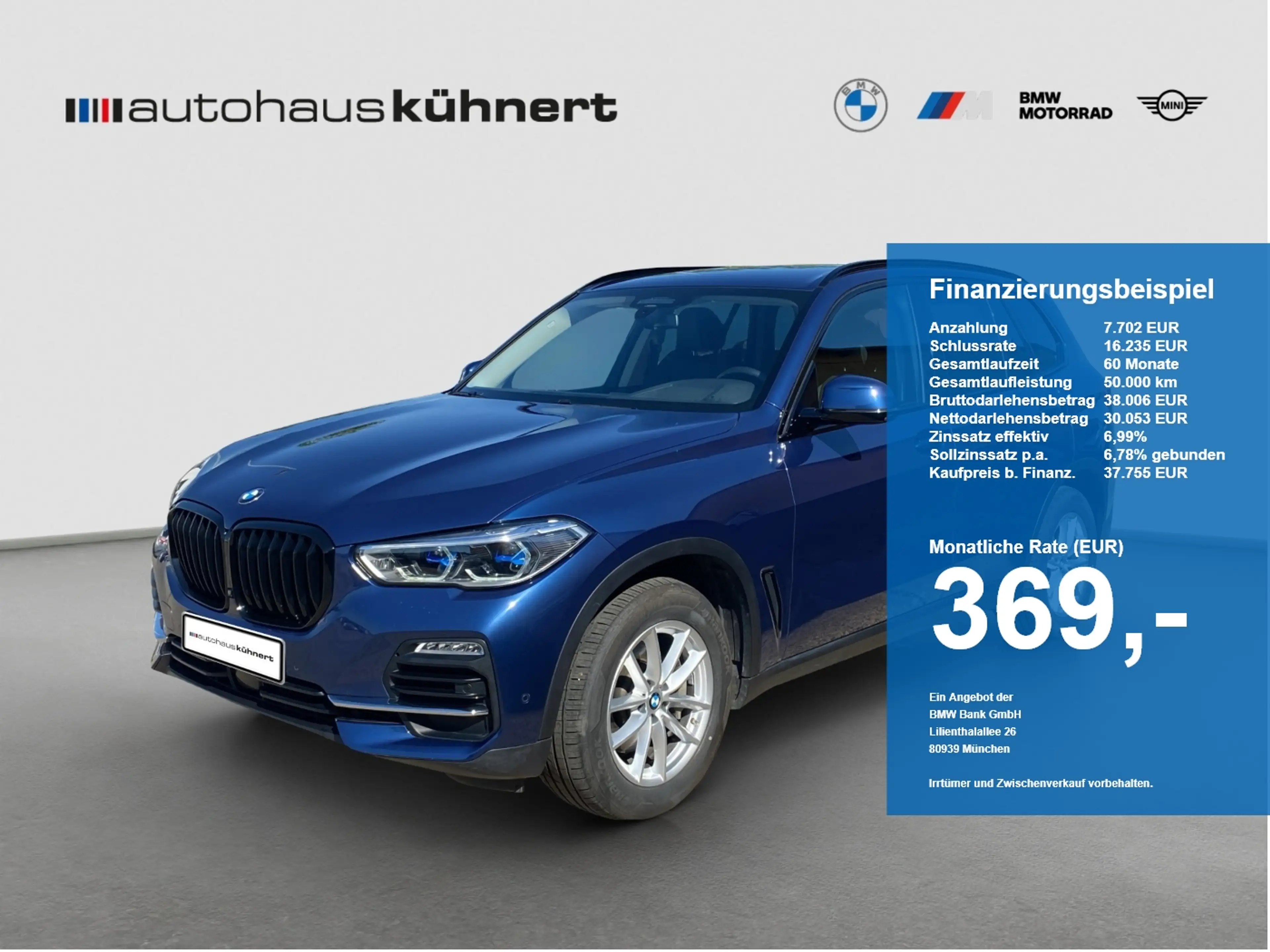 BMW X5 xDrive 30d Laser ACC 360° AHK HUD HiFi DAB