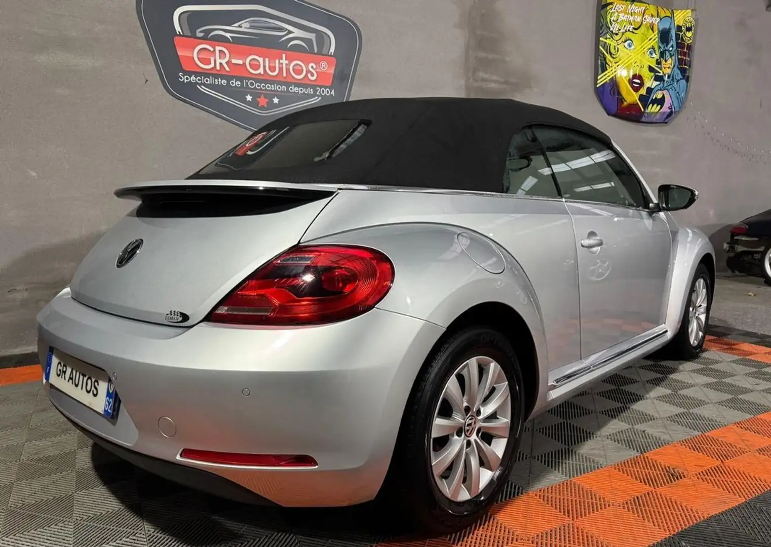 Volkswagen Coccinelle Cabriolet 1.2 Tsi 105cv 87.000kms Révisée CT ok Garantie 12 mois GPS régulateur jantes Gris - 2