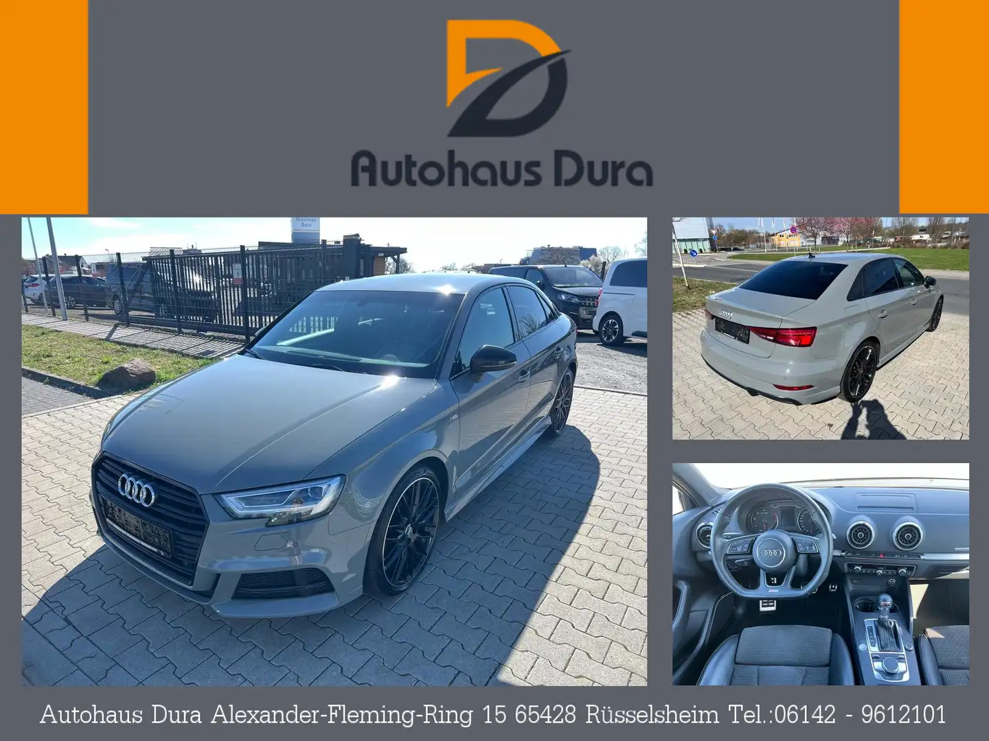 Audi A3 35 TDI sport S-Line Aut. Navi+Led+Leder+Shz Gri - 1