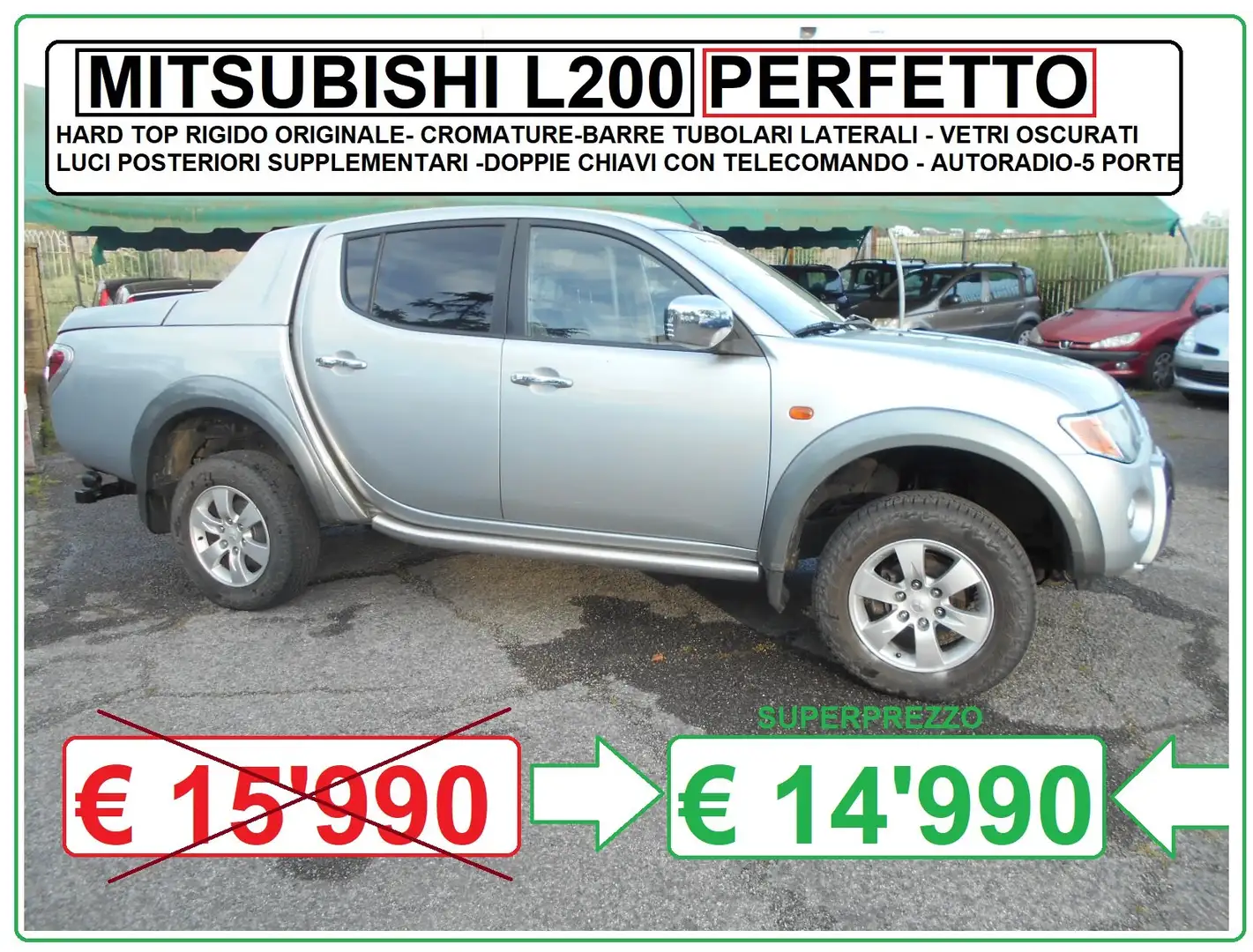 Mitsubishi L200 L200 d.cab 2.5 di-d Intense Argintiu - 1