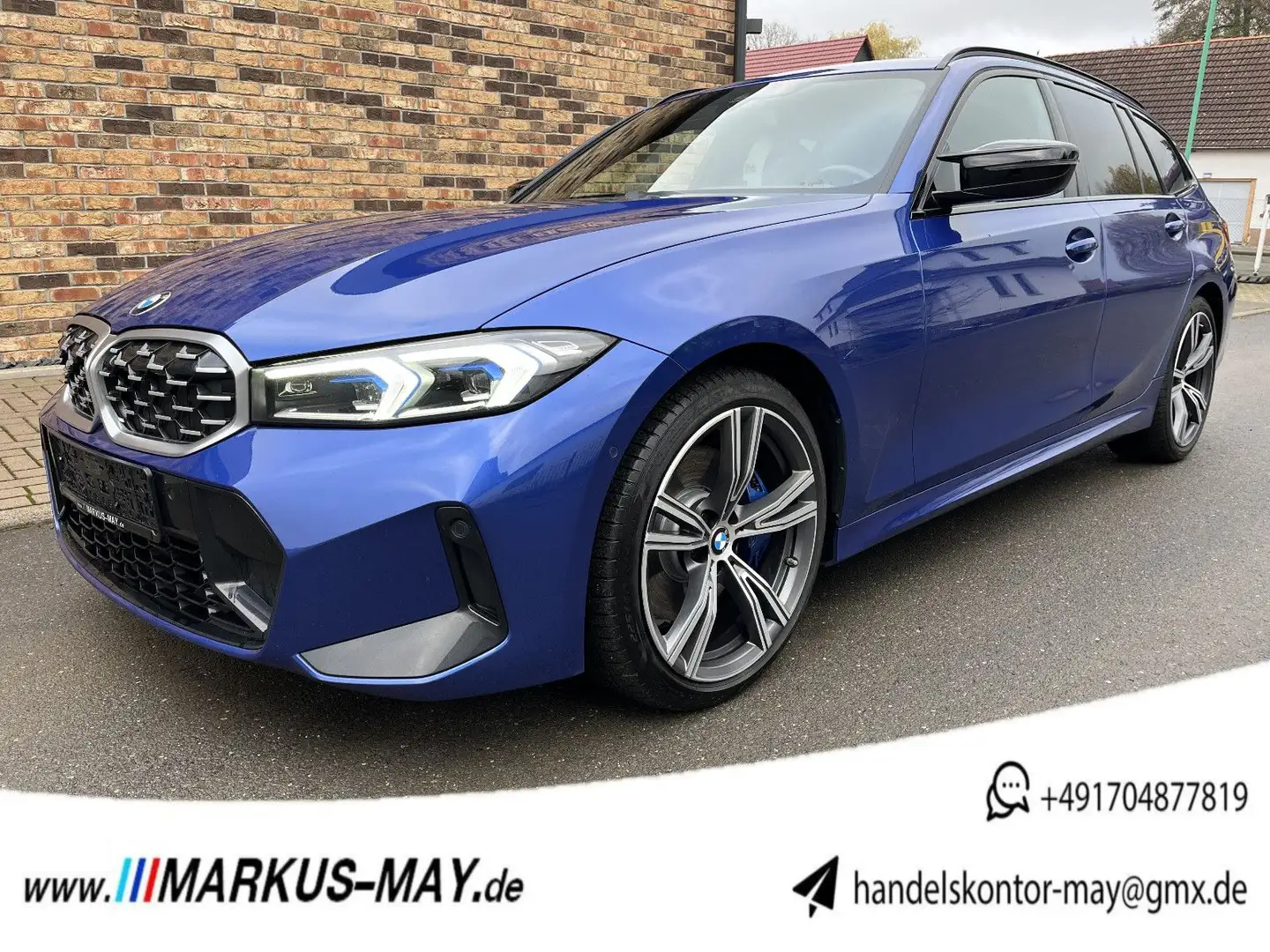 BMW M340d Tour xDrive LCI CockpProf H/K Innovati HUD Bleu - 1