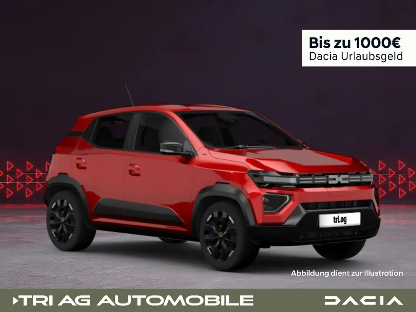Dacia Spring Extreme Electric 65 Klima Navi Rückfahrkamera PDC Rot - 1