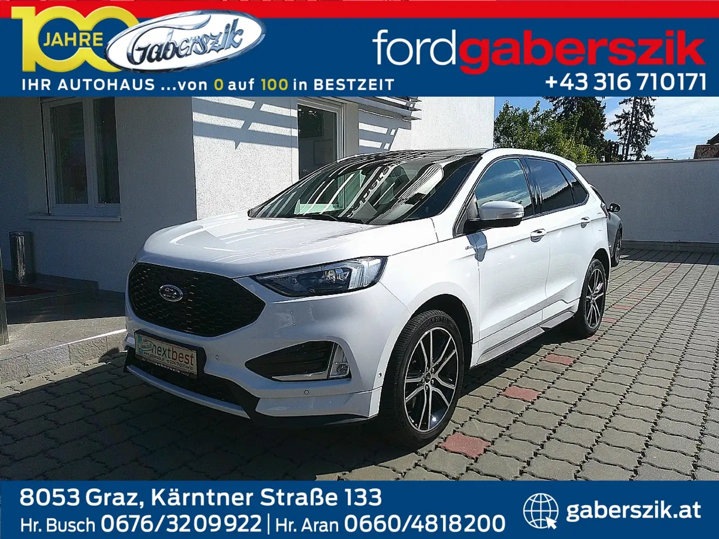 Ford Edge 2,0 EcoBlue SCR 4x4 ST-Line Aut. Weiß - 1
