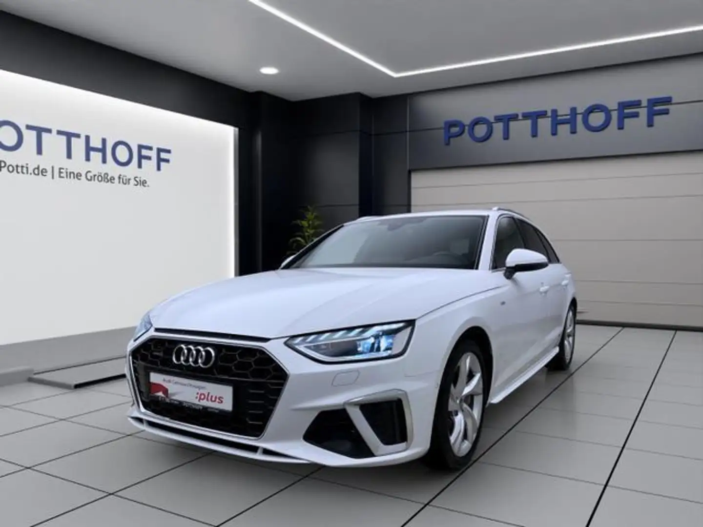 Audi A4 40 TDI Q S LINE AHK MATRIX NAVI+ PDC Weiß - 1