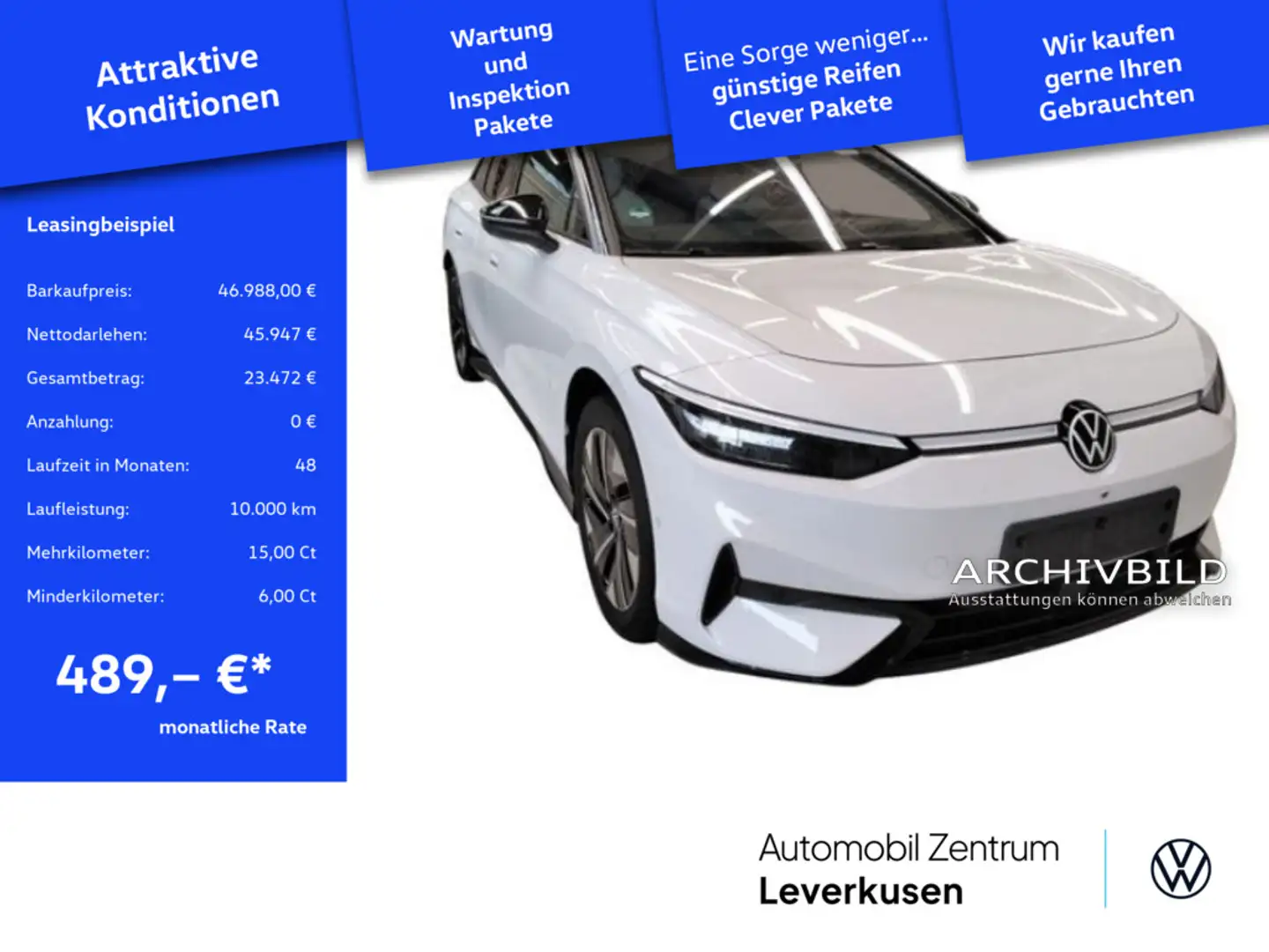 Volkswagen ID.7 Pro MATRIX HUD KAM SHZ H/K 360° DCC PDC Weiß - 1