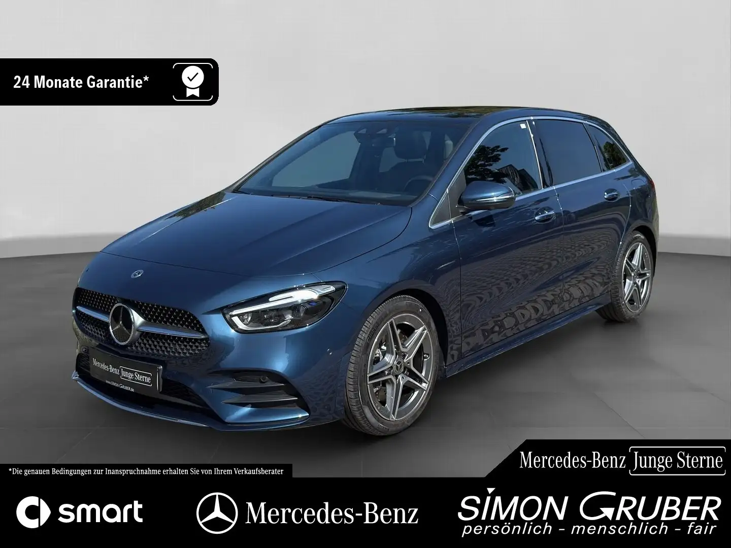 Mercedes-Benz B 250 4M AMG Pano HUD Memory Distronic 360 AHK Blau - 1