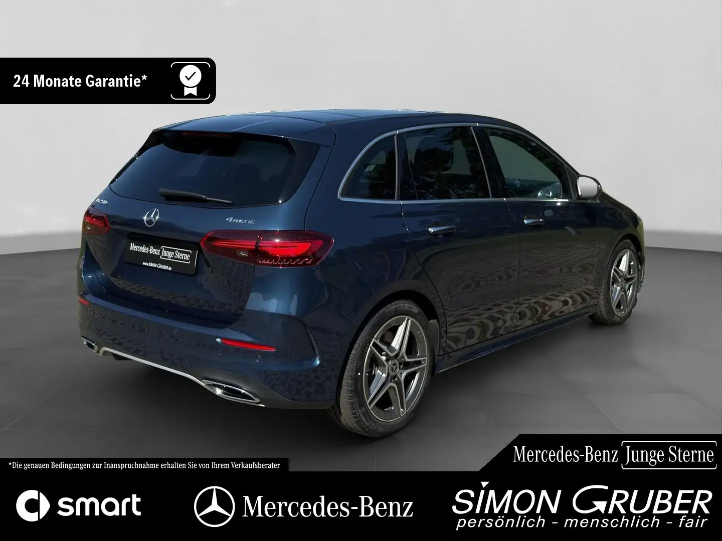 Mercedes-Benz B 250 4M AMG Pano HUD Memory Distronic 360 AHK Blau - 2