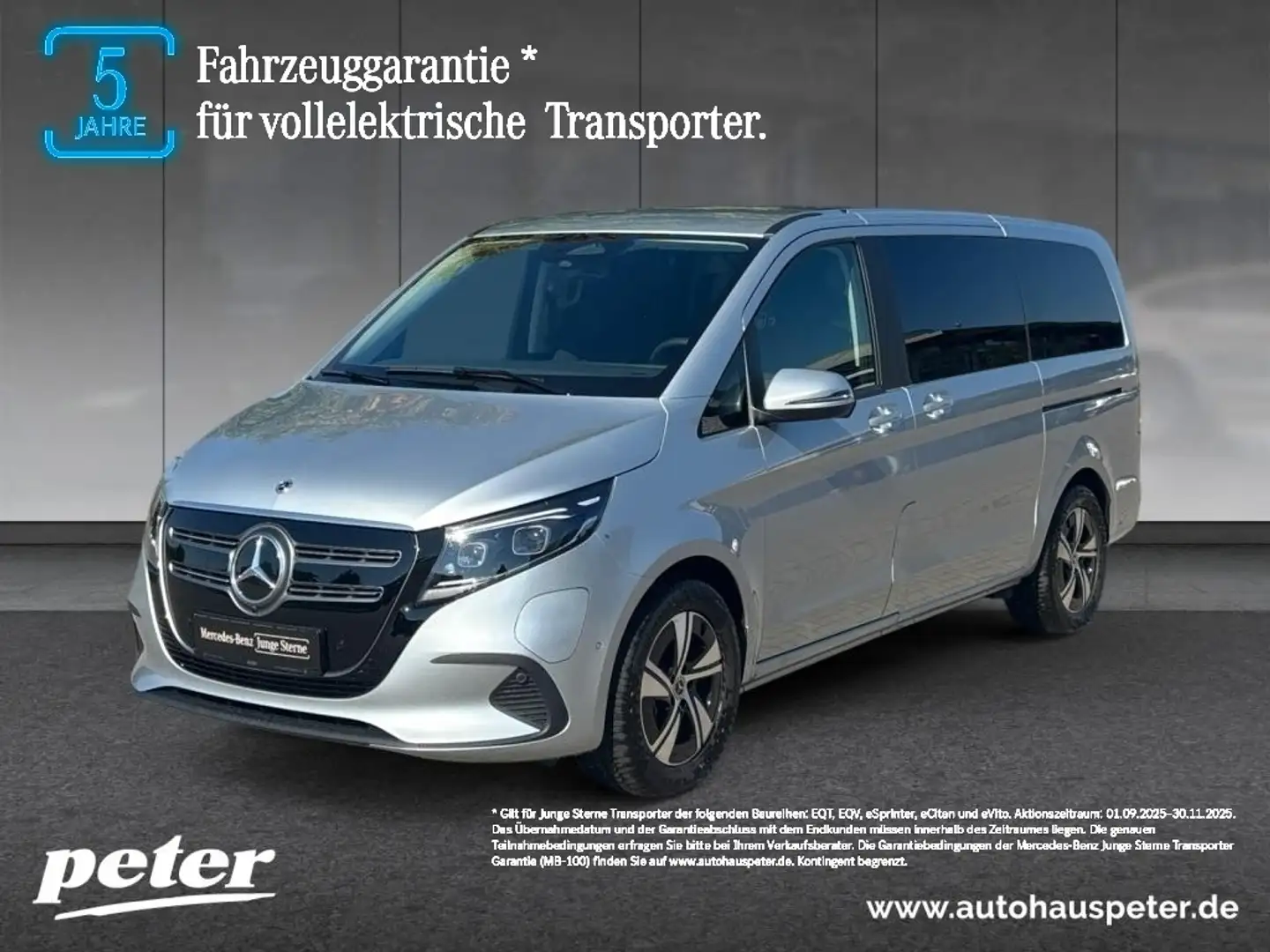 Mercedes-Benz EQV 300 Lang AIRMATIC+LED+PANO+5 JAHRE GARANTIE Argent - 1