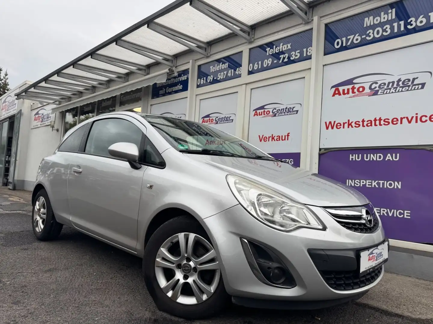 Opel Corsa D 1.4 Satellite *1.Hand*Tüv Neu*Klima*MFL* Silber - 1